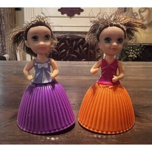 Emco Toys 2015 Set Of 2 Cupcake Dolls Orange Doll Purple Doll Hard To Find RARE